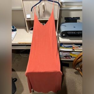 Chrysanthemum Vneck Maxi Dress